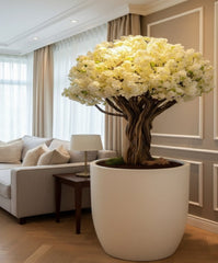 Luxury Handcrafted White Blossom Tree – Elegance in Full Bloom