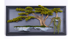 Luxury Handcrafted Bonsai Wall Art – Nature Framed in Elegance