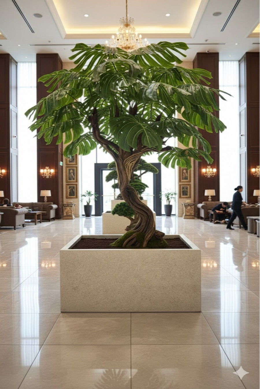 Luxury Handcrafted Monstera Tree – Bold Tropical Elegance