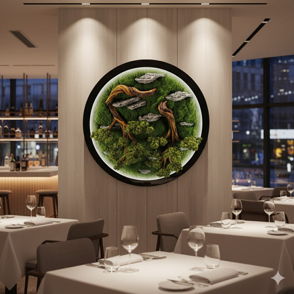 Led Bonsai Wall Tableau